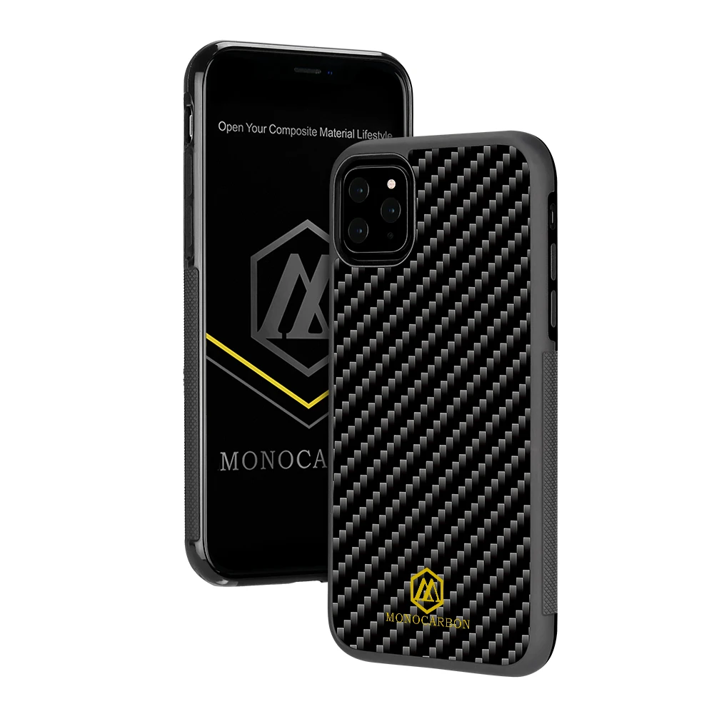 MONOCARBON Genuine Carbon Fiber Case for iPhone 11