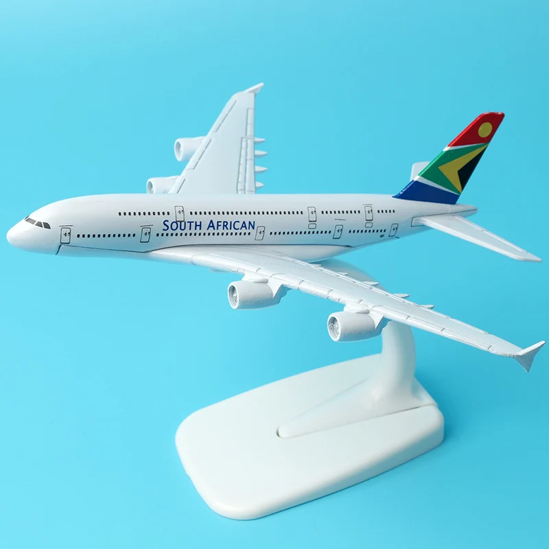 

Airbus A380 South African Airways 16cm Alloy Aircraft Model Aviation Model Plane Model Aircraft Airplane Model w Stand Craft