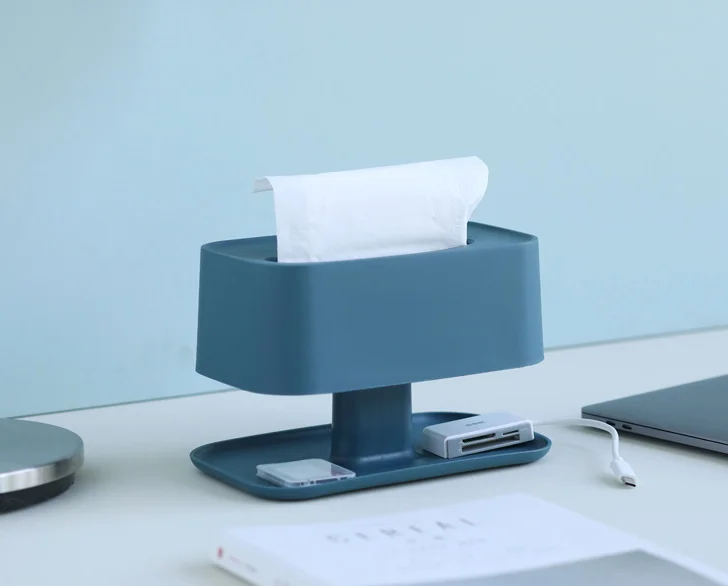

High Quality Simple Tissue Boxes For Bathroom Hotel Multi-function Creative Nordic Home Decoration Napkin Paper Container LFB736