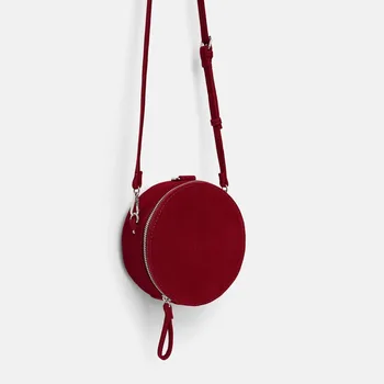 

2020 New Autumn Winter Messenger Bag Ladies Small Round Bag Ladies Velvet Ladies INS Bag Corduroy Fashion Round Bag