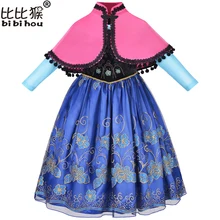 Одежда для девочек Новогоднее платье для маленьких девочек Эльза Необычные костюм для детей платье принцессы Софии Эльза Косплей 3-12yrs детей