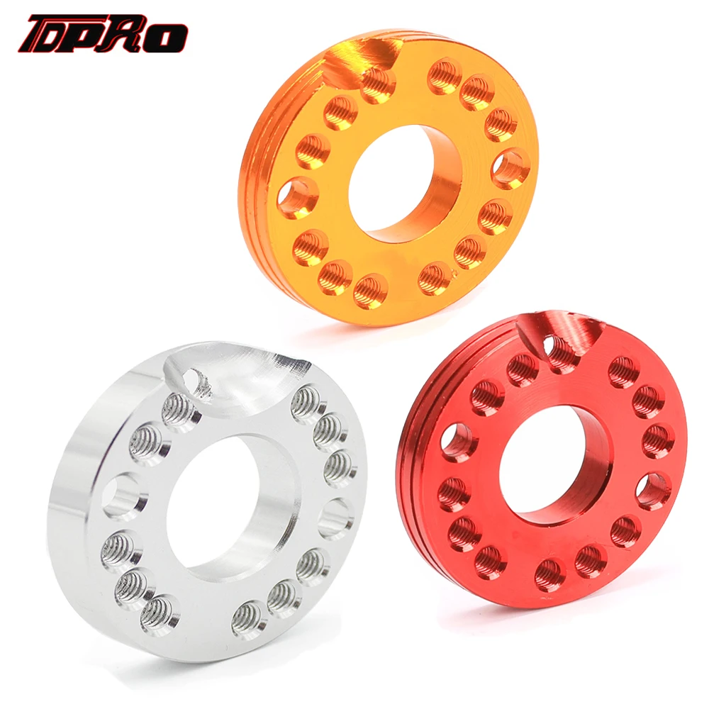 

TDPRO 22MM CNC Carburetor Adjuster Inlet Intake Adapter Manifold Spinner Plate For Motor Pit Dirt Bike ATV Quad Zongshen Loncin