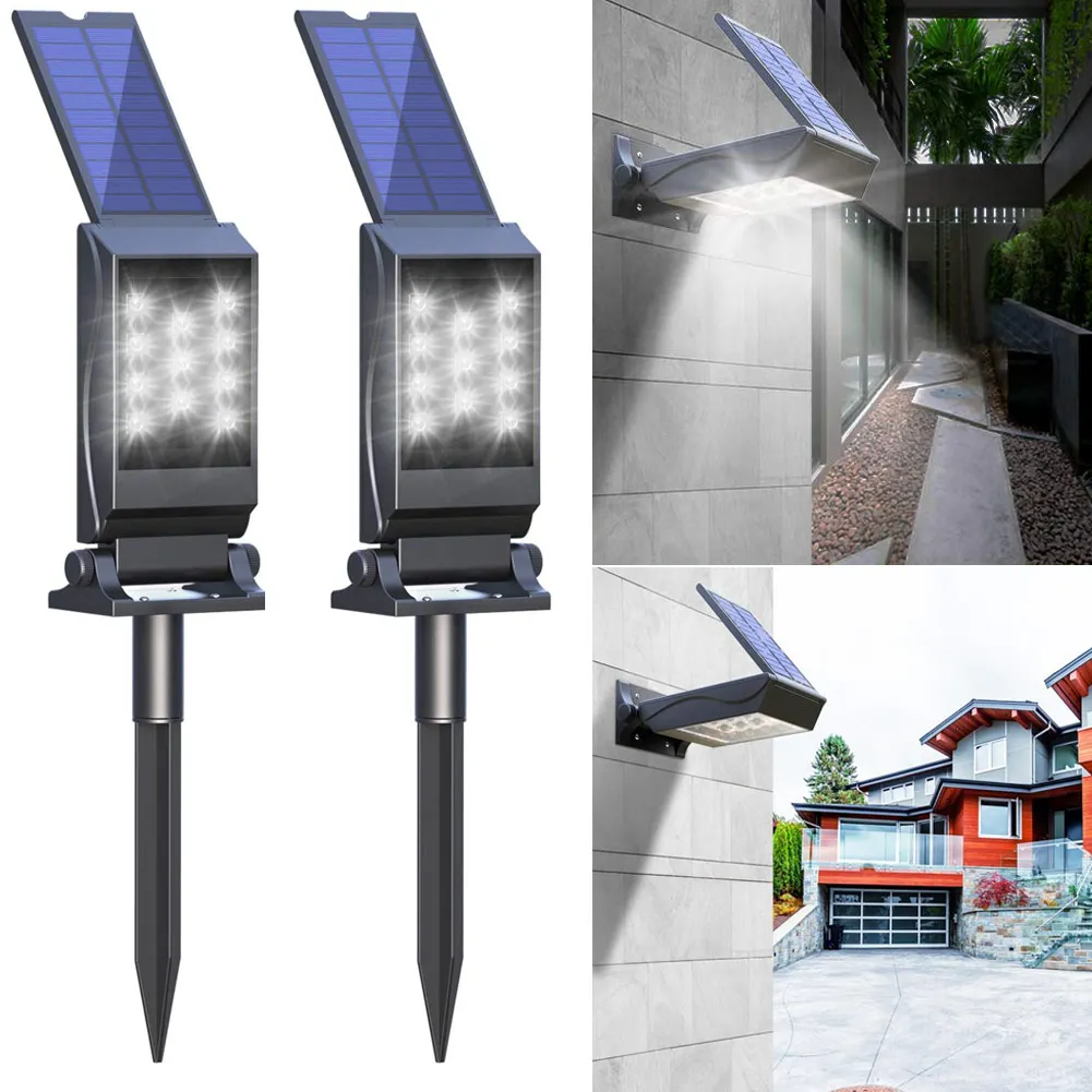 Solar Spotlight 11 LED Bulbs Waterproof Landscape Light Outdoor for Patio Pool Yard Driveway Dropshipping | Освещение