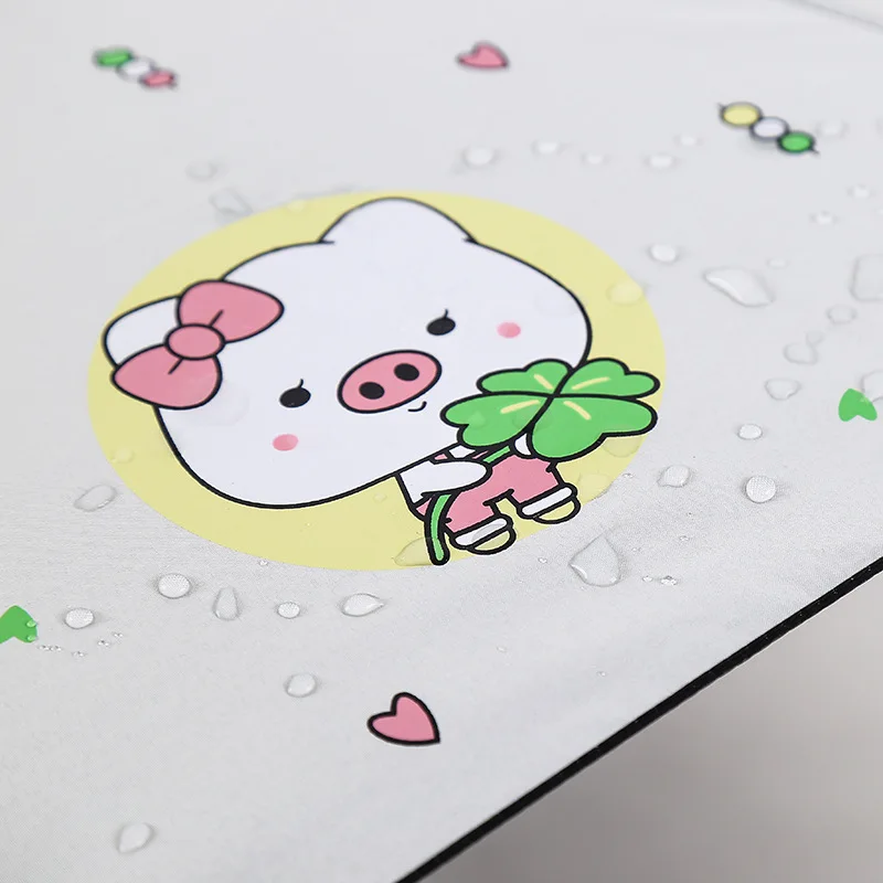 YADA Cartoon Pig Child Umbrella Folding Charm Children Rain Women uv Animal Umbrella For Women Windproof Patio Umbrellas YS628