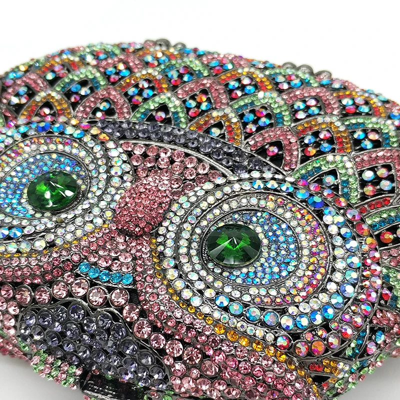 Animal bird design clutch women evening party bag diamonds owl shape crystal purses bridal wedding party crystal clutches