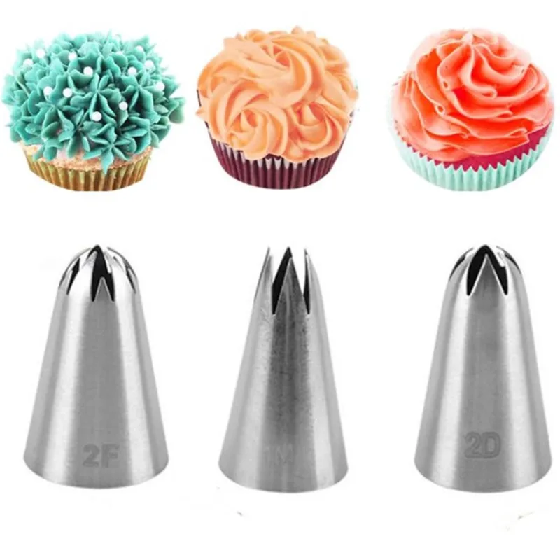 NEW Russian Stainless Pastry Tips Fondant Cake Decor Icing Piping Nozzles