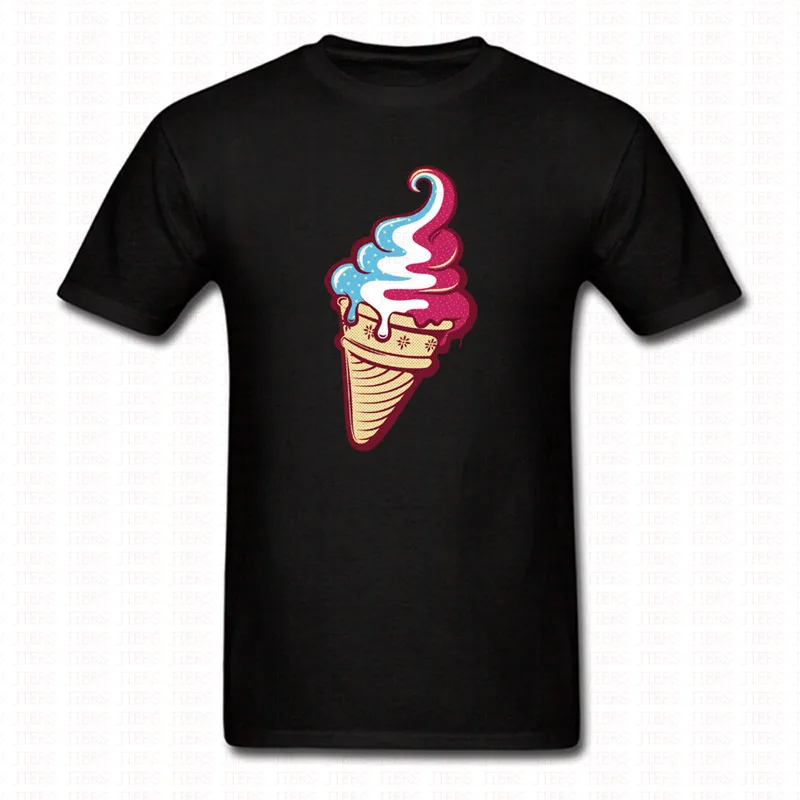 

Fashion Cute Ice Cream Cartoon T Shirt Men Women Harajuku Brand Clothing Top Tees Punk O Neck Shirts Hip Hop Short Sleeve Shirts