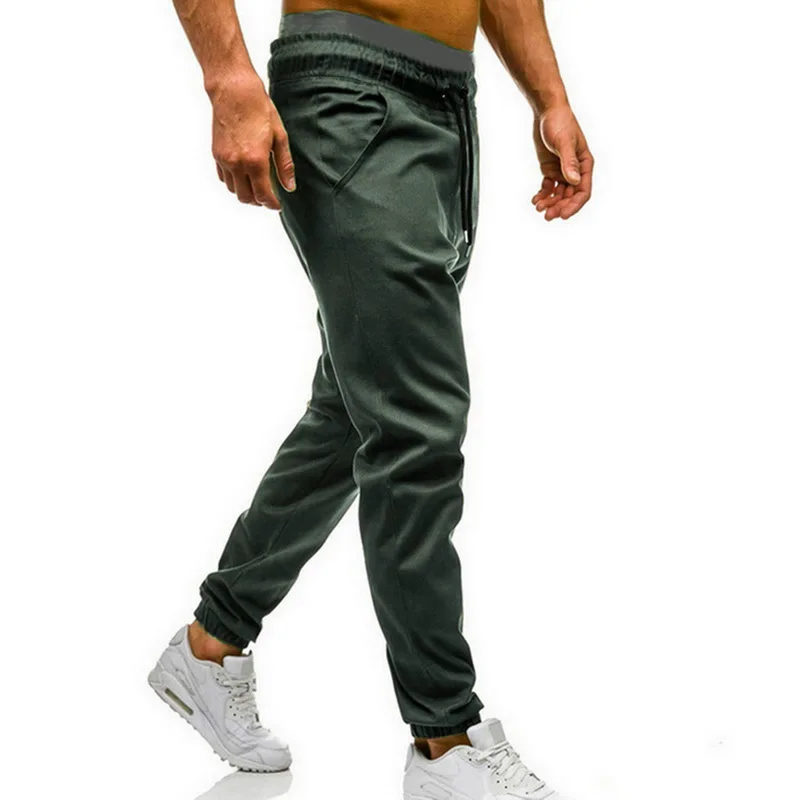 Для мужчин брюки для бега Фитнес Повседневное тренировочные брюки для отдыха на природе, для спорта и отдыха в стиле «хип одежда для тренажерного зала, леггинсы узкие брюки для бега