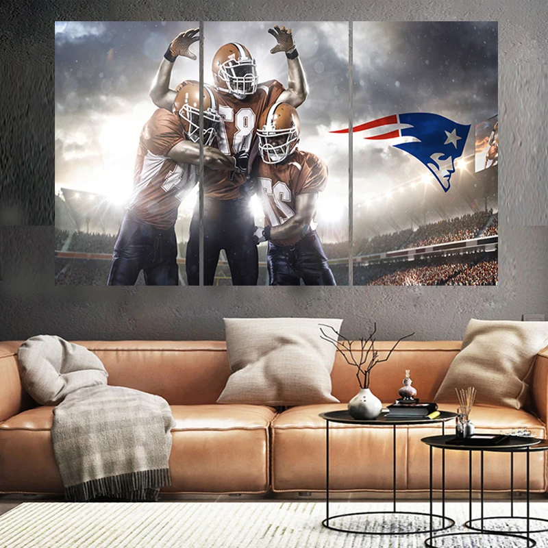

Sport Poster New England Team Paintings Wall Home Decor Patriots Picture Canvas Painting Calligraphy For Living Room Bedroom