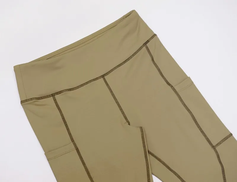 Леггинсы Высокое качество Высокая Талия пуш-ап эластичный Повседневное боковой карман Leging Фитнес Для женщин сексуальные брюки