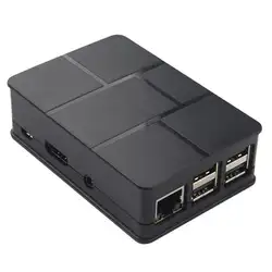 3,54*2,55*1,02 ''Professional ABS пластик черный защитный чехол Крышка в виде ракушки корпус коробка для Raspberry Pi 3 Model B