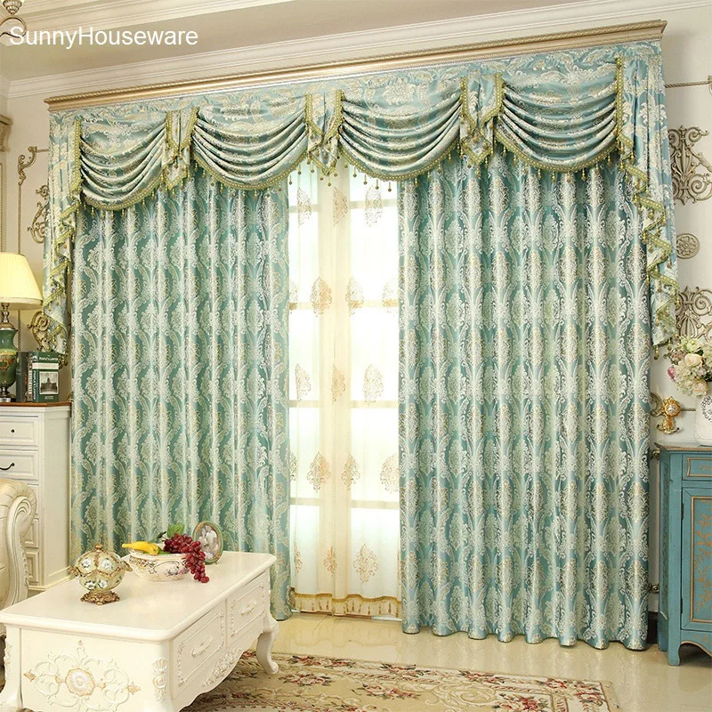 SunnyHouseware High quality Mediterranean Luxury PRINTED Curtain and