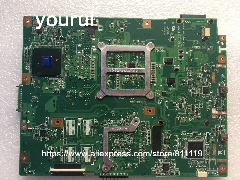 Yourui для ASUS K52JE K52JR REV 2,2 PGA989 512 М HD5470 HM55 216-0774007 DDR3 VRAM ноутбук для материнская плата полностью тест