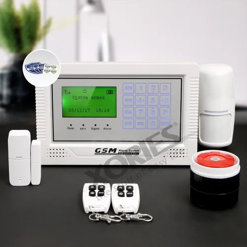 

HOMSECUR App Controlled Wireless GSM LCD SMS Autodial Burglar Alarm System+Touch Panel
