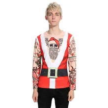 It’s a new model of men’s personality, Christmas dress, Santa Claus, long sleeve T-shirt, CT296