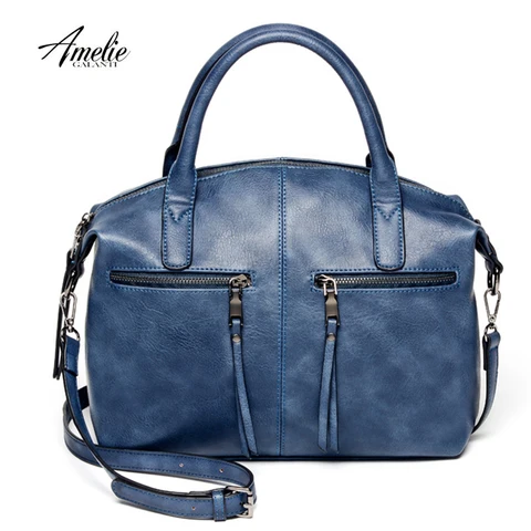Moda com um Bolsa de Alta Bolsas de Luxo Amelie Galanti Bolsa Feminina Marca Nova Travesseiro Qualidade pu Tote Bolsas Femininas Designer