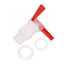 Пластиковый пивной кран, красное пивное ведро для пивоварения, кран, ведро для розлива, пластиковый кран с клапаном, кран для домашнего пивоварения