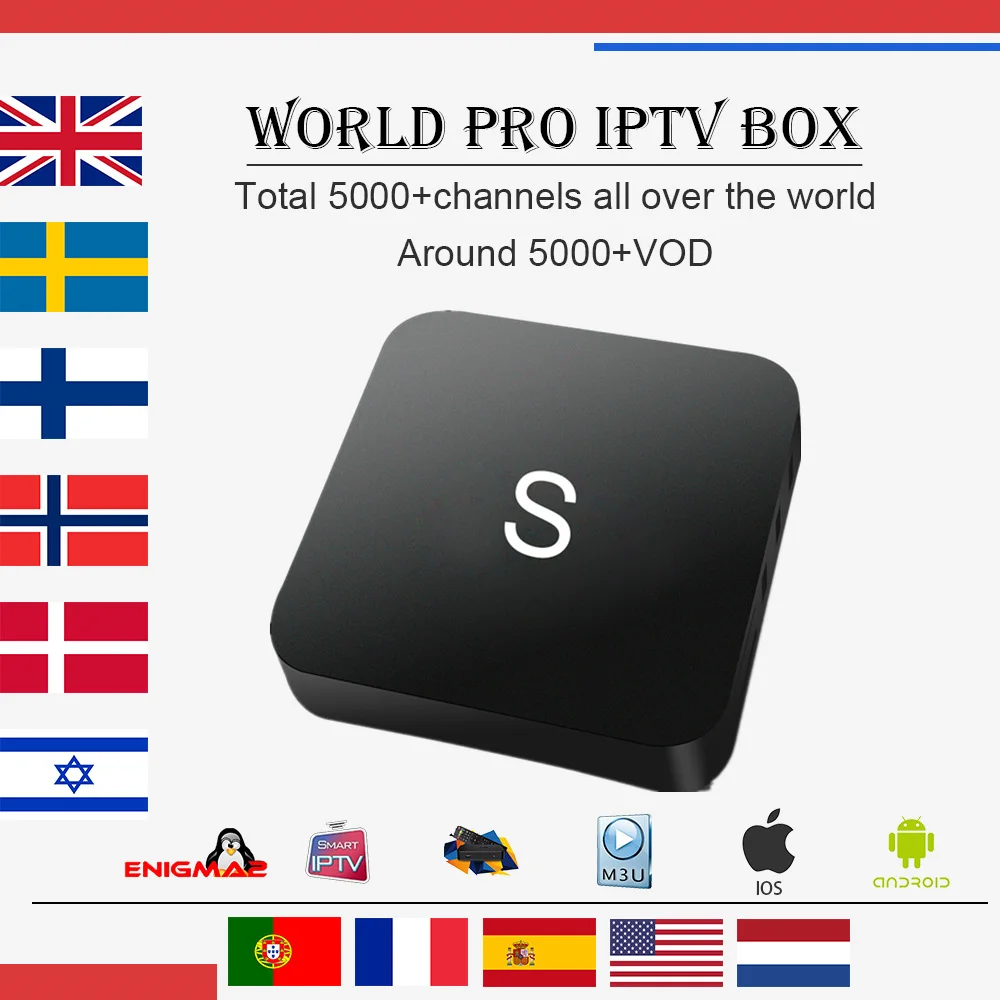 

Gotit World iptv box android tv box Rockchip 3229 5000+Live Arabic Sweden Netherlands Israel Norway USA UK smart tv set top box