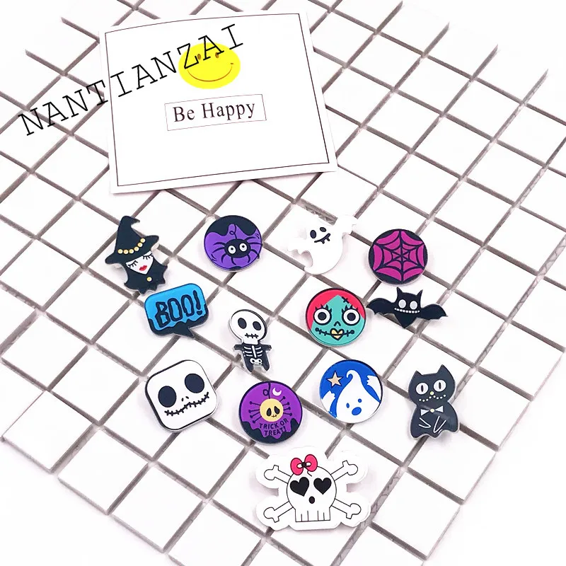 

1PCS Halloween Witch Jack Brooch on Backpack Brooches Pins Clothing Acrylic Badges Pin Badges Bag Backpack Decoration Pins Icon