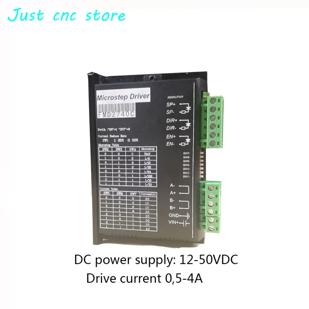 

FMD2740C Nema 17 23 stepper motor driver Voltage Current 05 4A two phase For 57 86 Series CNC kit