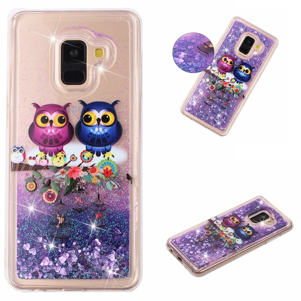 Мягкие жидкие динамические Чехлы для Samsung Galaxy A8 A5 2018 SM A530 A530F A530F/DS