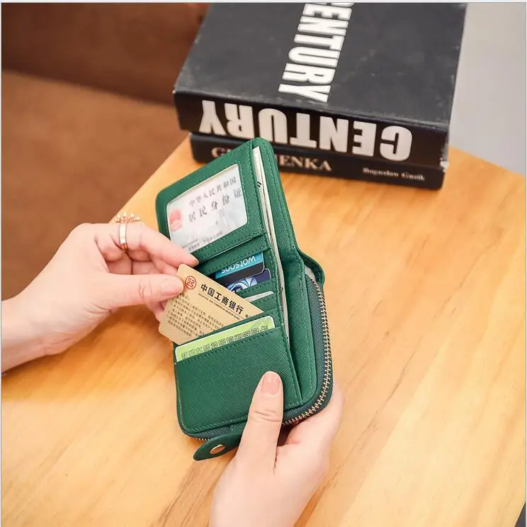 Marke Pu Reißverschluss Teile los Halter Frauen Kurze Weibliche Geldbörsen Farben Kleine 5 Mode 100 Neue leder Brieftasche EqYYOR