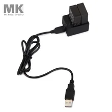 GOPRO HD hero3+hero3 camera Dual battery slot charger USB cable for notebook Plug