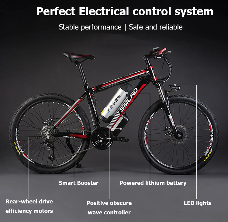 Sale 26inch Hydraulic disc brake 27speed electric mountain bike 48V lithium battery smart electric bicycles 500W motor aluminum frame 6 Sale 26inch Hydraulic disc brake 27speed electric mountain bike 48V lithium battery smart electric bicycles 500W motor aluminum frame 6