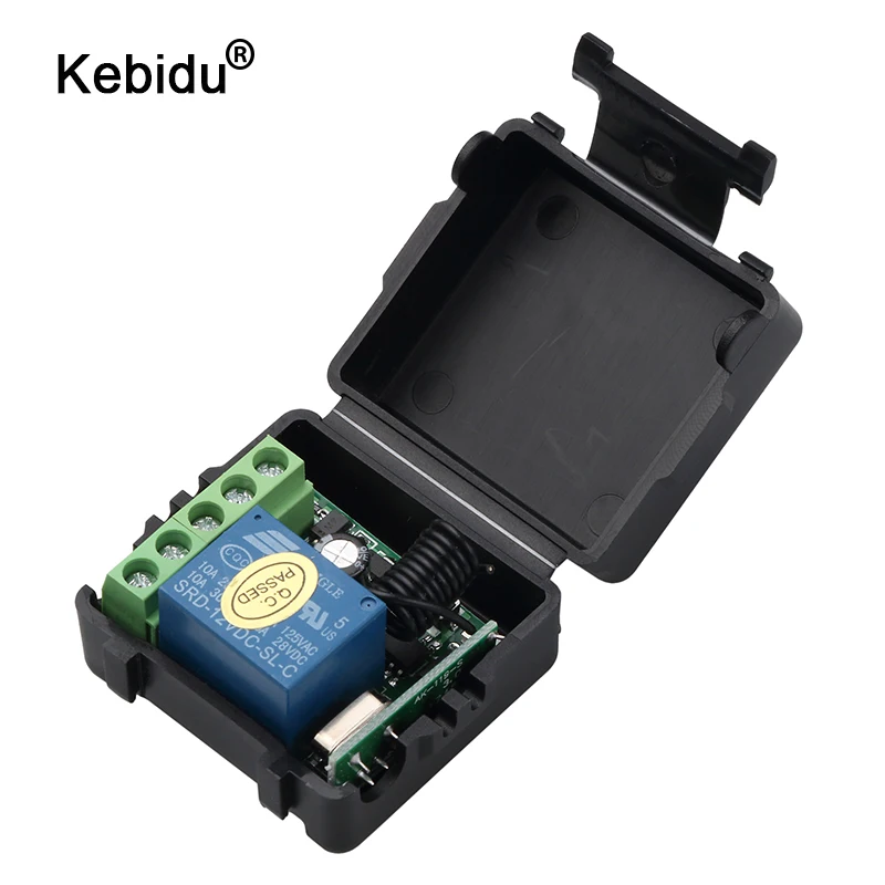 

kebidu 433Mhz Universal Wireless Remote Control Switch AC 220v 110V 120V 1CH Relay Receiver Module + RF 433 Mhz Remote Controls