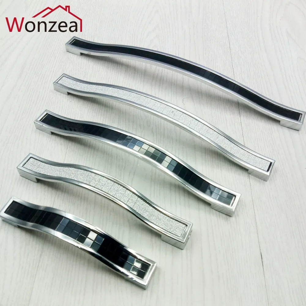 1//5//10 Door Handles Diamond Glass Drawer Cabinet Pull Handle Knob 25mm New Hot