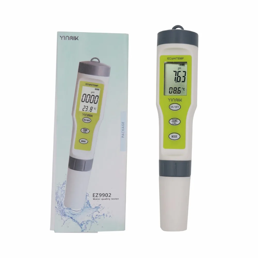 Digital PH TDS EC Meter Temperature tester Filter Measuring Water High Quality Purity Tester for pool aquarium 20%off