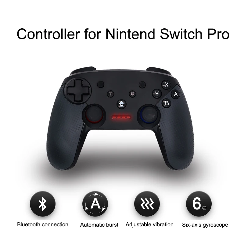

New Wireless Bluetooth Controller for Nintend Switch Pro Host Gamepad Mobile Console Double Vibration Joystick Game Pad for PC