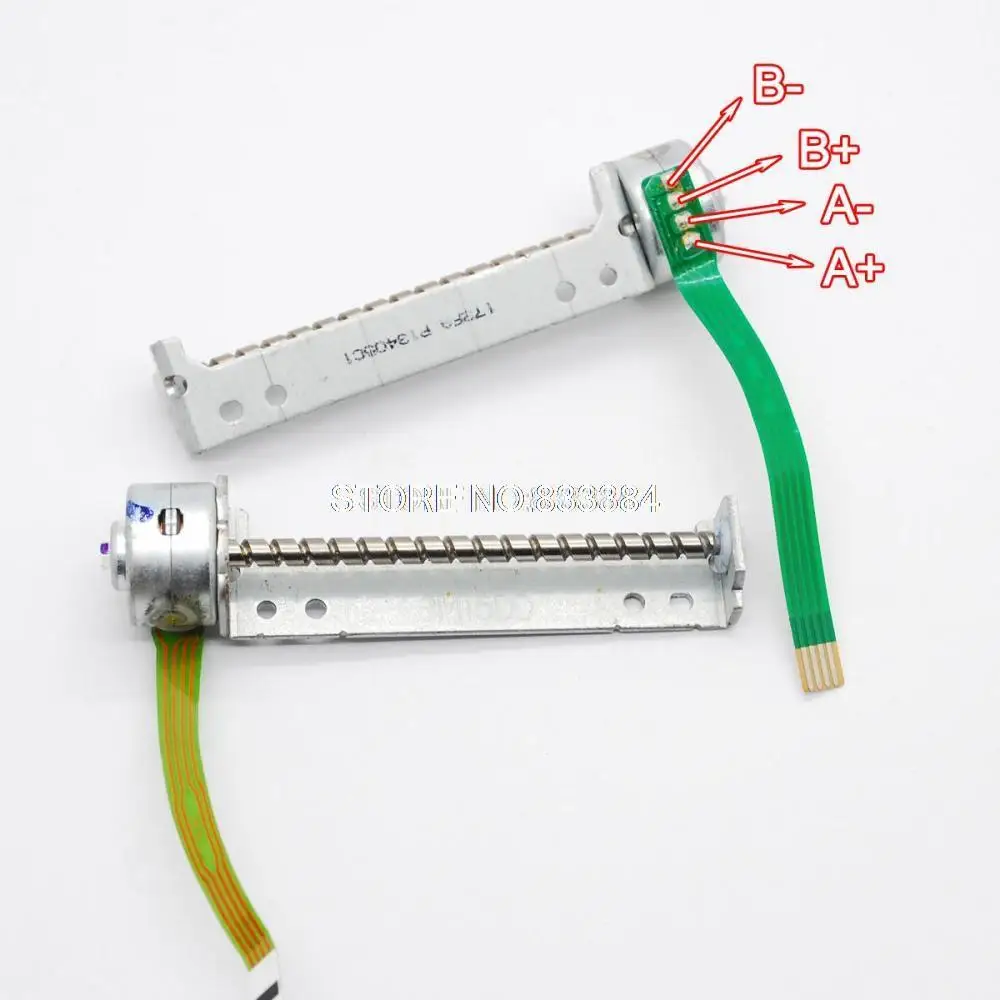 5 шт. 3-6 в 2 фазы 4 провода микро шаговый двигатель гибридный шаговый двигатель с винтовым стержнем 52,5 мм