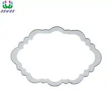 12 см для девочек, украшенное кружевом и крупными пластина Форма инструменты для украшения торта, печенье, выпечка печенья прессформы, прямые продажи