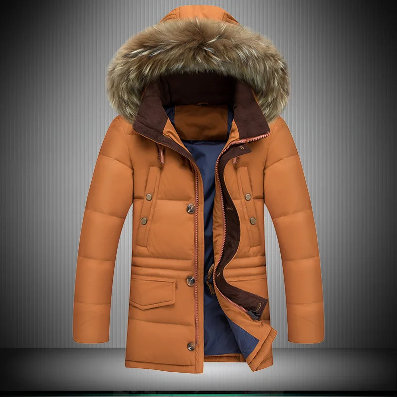 Winter white duck down parkas high grade hot sale ...