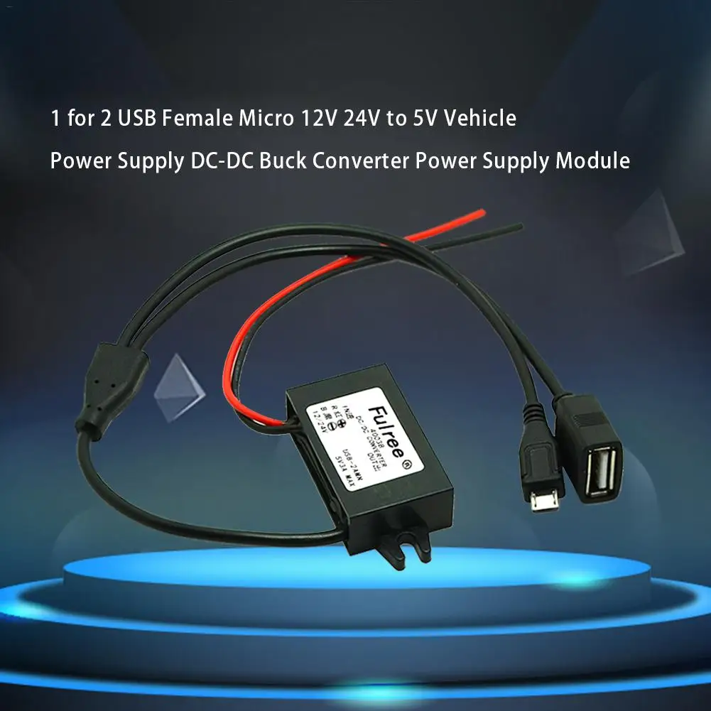 Лидер продаж 1 для 2 флеш накопитель USB с гнездовым микро 12 В 24 до 5 автомобиля