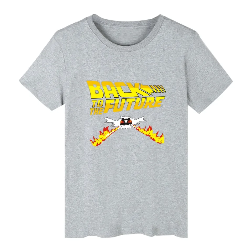 LUCKYFRIDAYF футболка Назад в будущее летняя мужская одежда стиле хип хоп|men t shirt|t shirt
