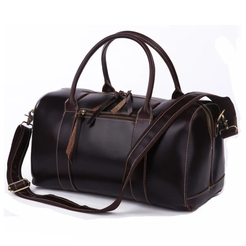 3/25 sale Travel bags New high quality male Crazy horse leather travel bag quality cowhide ...