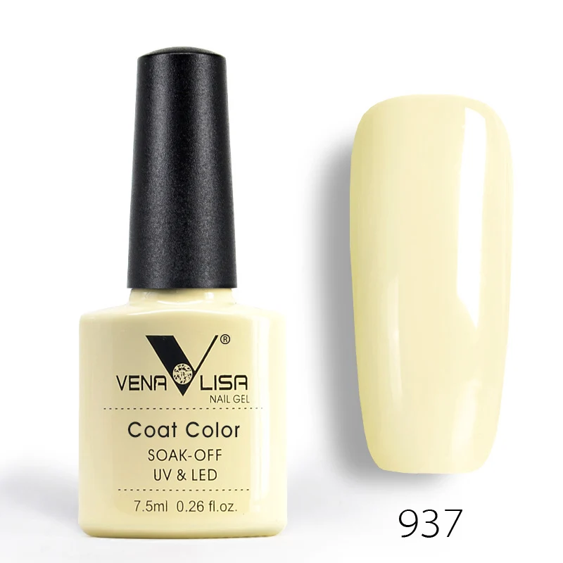 Гель- лак для дизайна ногтей Venalisa, УФ гель-лак для ногтей, 60 цветов, 7.5 мл., эмаль отмачивается - Цвет: 937