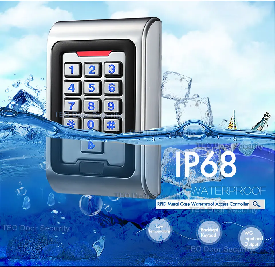 Entrance guard system USE 280KG IP68 Waterproof Keypad door lock entry access control Small Size