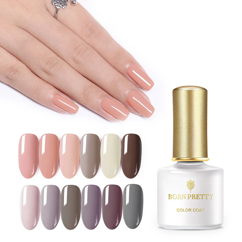 

BORN PRETTY 6ml Pure Nail Color Gel Polish Colors Semi Permanent Soak Off UV Gel Lacquer Nail Art Design