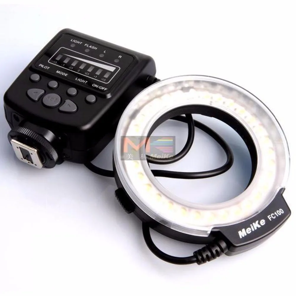 Meike FC-100 Macro Ring Flash Light for Canon EOS 650D 70D T4i T3i T3