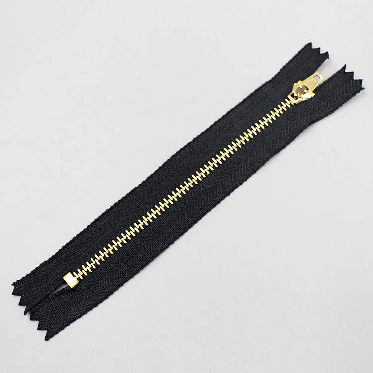 copper metal zipper 1