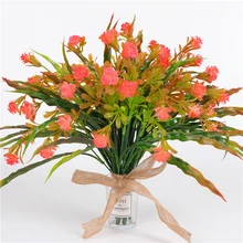 14 бутоны искусственных цветов букет имитация цветка розы для украшения свадебной вечеринки домашний декор