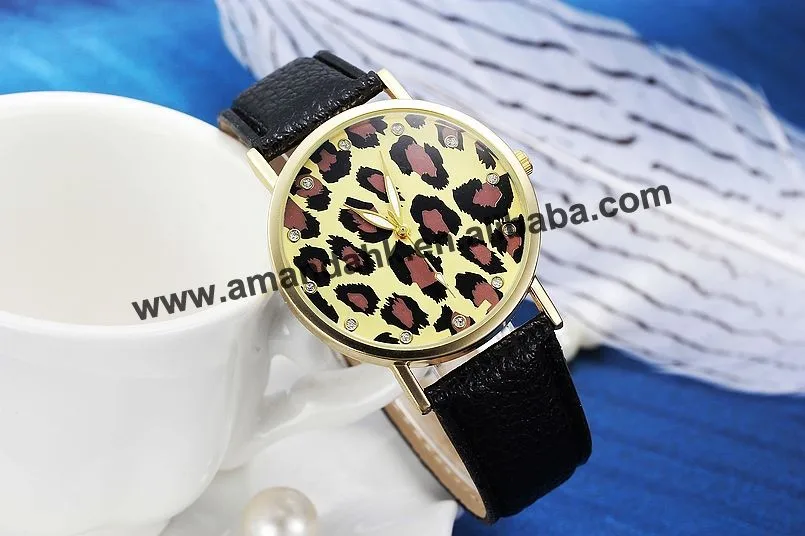 Большой распродажа Женские часы lepoard часы женские кожаные со стразами наручные часы женские классические часы