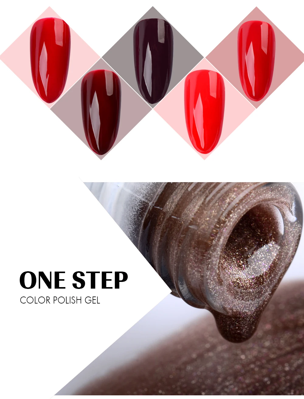 Fengshangmei стойкий гель для ногтей one step лак Цвет Лаки ногтей Esmaltes 15 мл