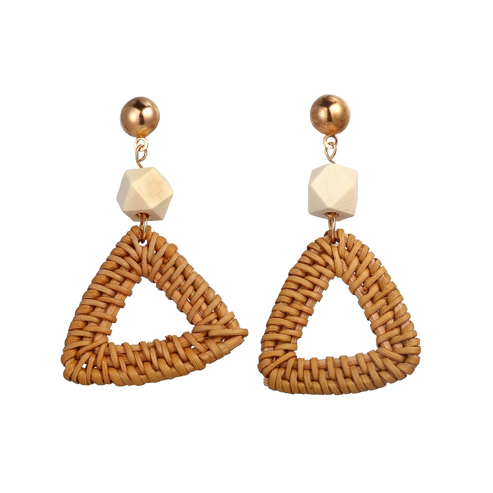 6 Design Bohemian Weave Oversize Chandelier Earrings For Women Girl Brincos Big Earring Handmade Statement Jewelry 2018 New