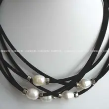 Элегантный 5 strands 10* 12 мм яичный пресной воды жемчужное ожерелье