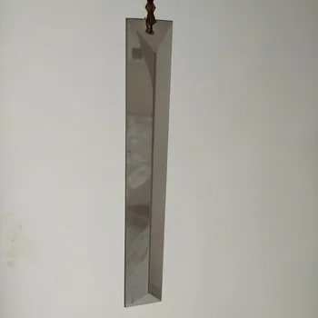 

20pcs/lot 22*150MM machine grinding smoky grey triangle crystal bar prism chandelier crystal single holes Curtain Accessories