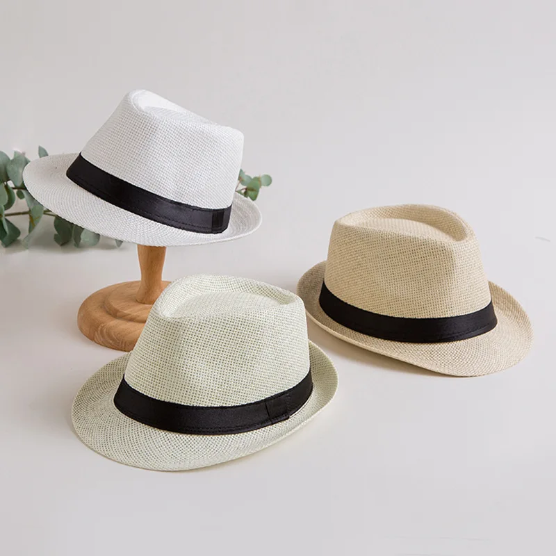 Панама шляпа складная Fedora шляпы для женщин и мужчин короткие соломенная шляпа с полями пляжные Защита от солнца летние каникулы Джаз Stro Hoed